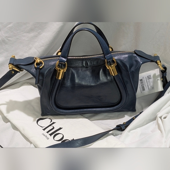 XMas Sale! Get It B4 It's Gone! Chloé Shoulder Bag In Tapestry Blue NWT - Picture 11 of 16